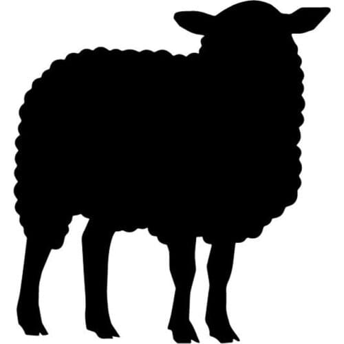 Sheep Graphic Car Decals Fashion Trunk Decoration Personalized PVC Waterproof Sunscreen Car Stickers Apply To Car Window Laptop