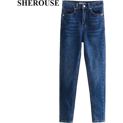 Женские зауженные джинсы Sherouse China At AliExpress