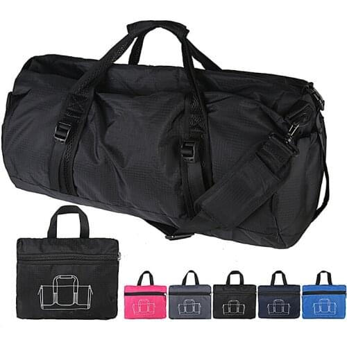 Nylon Folding Bag Travel Waterproof Large Capacity Luggage Bags Fitness Shoulder Bag Travel Bags For Women 13T