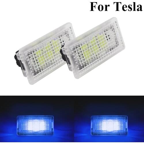 LED Car Light Lighting Ultra-Bright Auto Door Lights Trunk Frunk Lamp For Tesla Model X S 3 Interior Ambient Lamps 2020 New