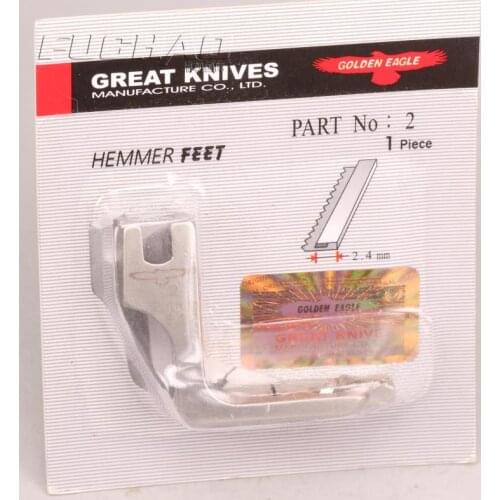 UNIVERSAL Industrial Sewing Machine Hemming Hem Foot 3/32" 2.4mm Brother For JUKI Sewing Machine Parts