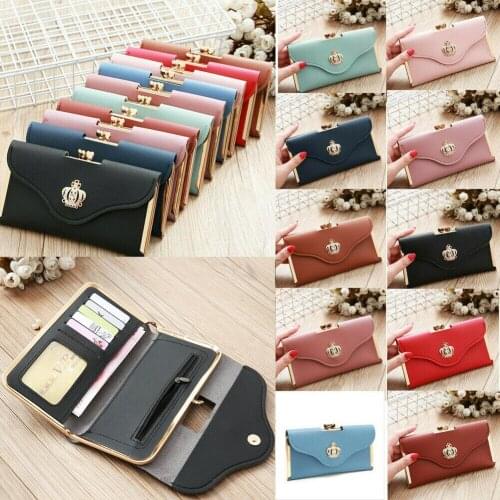 Women Small Wallet Clutch Leather Purse Long Card Holder Phone Bag Case Purse lady Handbags Coin Zipper Short Wallets