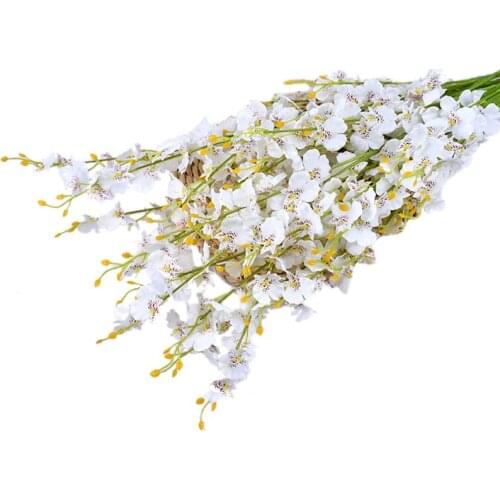 1pc Artificial Orchid Flower Lifelike 5-Branch Orchid Artificial Flowers Photography Props Home Decor Accessories For Wedding