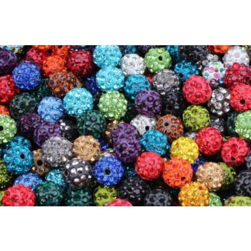 10mm 8mm 12mm 14mm 6mm 100 pcs/lot Mixed multicolor cam choose size crystal Bead Bracelet necklace c3234