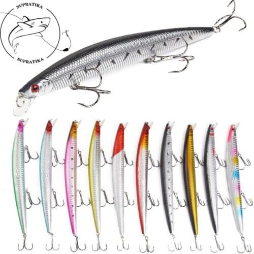 10Pcs/lot 180mm 26.5g Artificial Lifelike Wobblers Minnow Fishing Bait Lure Ocean Fishing Crankbait Pesca Hard Baits With 3 Hook