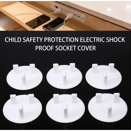 20Pcs Anti Electric Shock Plugs Protector Cover Cap Babies Childrens Safety Protector Plug Socket Covers For UK 3 Pin Socket