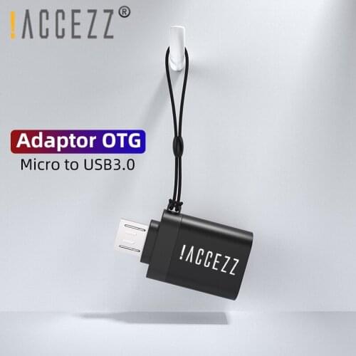 !ACCEZZ 3PC Mini OTG Adapter For Samsung Xiaomi Huawei Oneplus Charger Data Sync USB Female to Micro USB Adapter Cable Converter