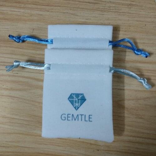 300pcs cheap velvet drawstring bags custom 7*9cm jewelry bags wholesale for jewelry with 2 colors printing and free shipping