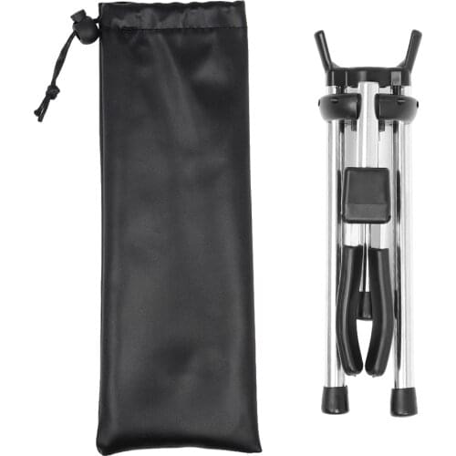 Alto Saxophone Sax Stand Foldable Stainless Steel Durable Rubber Feet, 14.96x10.24x10.83inch