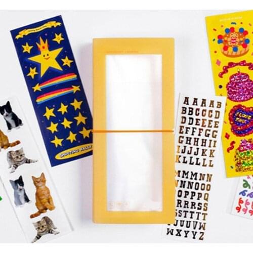 1pc Bandage Storage Book Storage Portable Transparent Photo Account Hand Banknote Decoration Sticker Photo Storage Storage S4D4