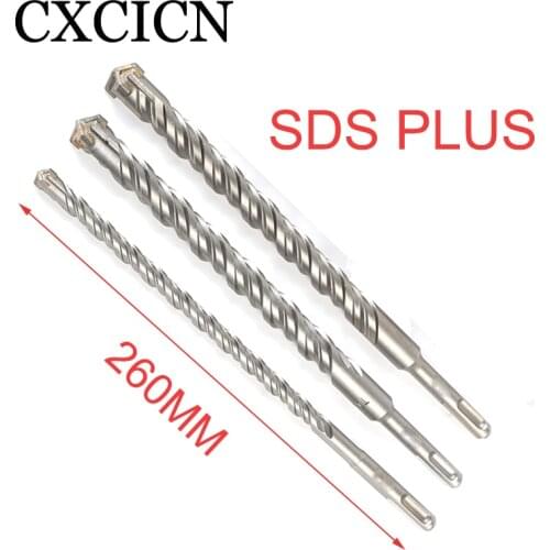 SDS Plus Rotary Hammer Drill 260MM Crosshead Twin Spiral for Masonry Concrete Rock Stone