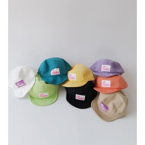 Spring Autumn Baby Baseball Cap Korean Version Toddler Baby Soft Brim Outdoor Sun Hat Children Pure Color Snapback Hats