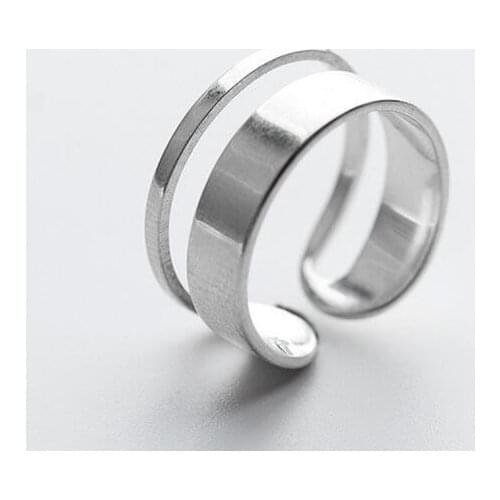 9MM Double Rows Wide Band Ring 100% REAL.925 Sterling Silver fINE jEWELRY GTLJ1299