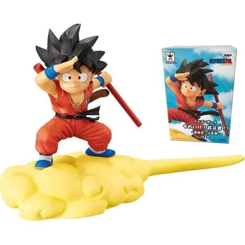 Bandai Dragon Ball Anime Figure Banpresto Childhood Adolescence Little Goku Genuine Model Collection Ornaments Children Toys