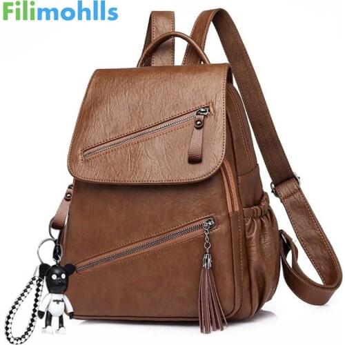 Женские коричневые рюкзаки Filimohlls China At AliExpress