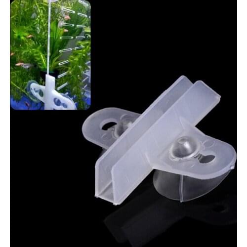 H55E 5pcs Aquarium Fish Tank Divider Suction Cup Divider Plastic Sheet Holder Set New
