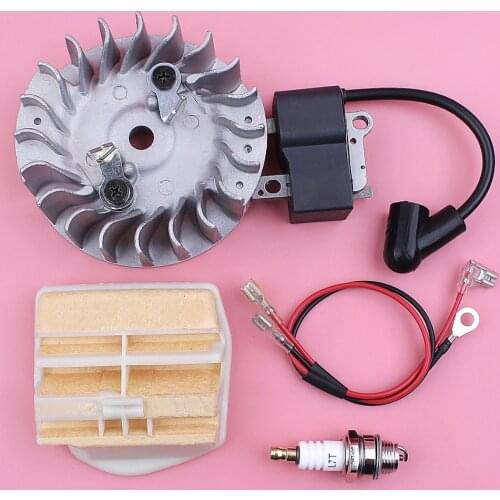 Ignition Coil Flywheel Air Filter Spark Plug For Husqvarna 445 445E 450 450E Chainsaw Spare Replacement Garden Tool Part