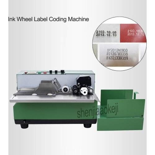 Ink wheel marking machine Digital continuous automatic code printing machine Print production date food packaging bag printer