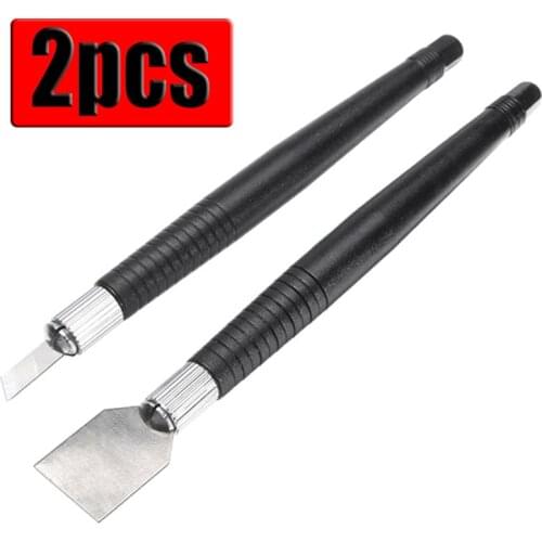 2pcs/Set Tin Scraper Solder Paste Scraping Knife Set For PCB BGA Repair Rework Durable Cleaning Tool