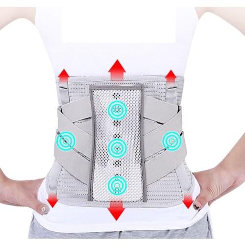 Newest Design Self Heating Magnetic Steel Plate Scoliosis Care Lumbar Waist Support Belt Lower Back Brace Spine Support Corset