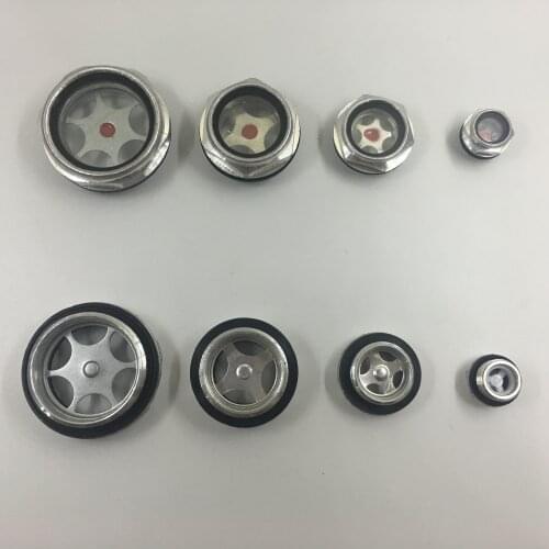 Air Compressor 1/2" Male Thread Dia Plastic Oil Level Liquid Sight Glass