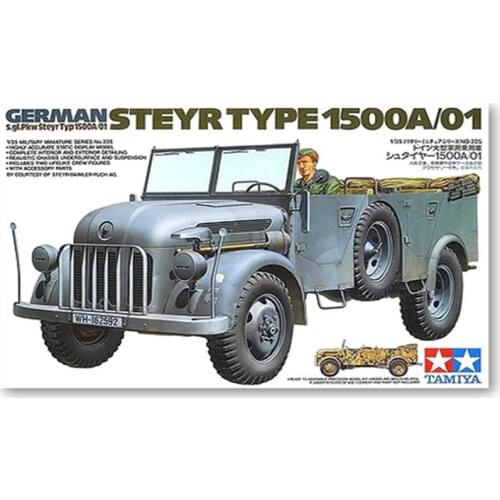 Tamiya Assembled Model 1/35 Steyer 1500A 01 Command Car Manual Puzzle Toy