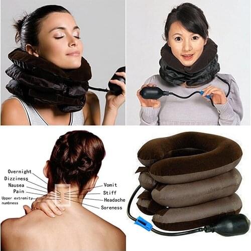 Cervical Neck Traction Device Headache Shoulder Pain Relax Brace Support Pillow Neck Collar Inflatable Neck Collar Glisson Loop