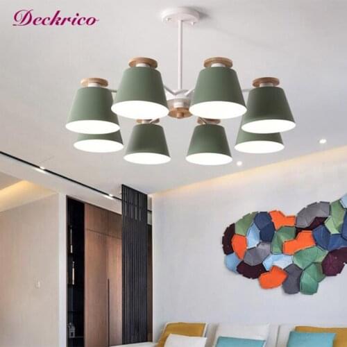 Nordic Led Chandelier E27 220V for Living Room Bedroom Dining Room Hanging Lamp Chandelier Lighting Fixtures Lustre
