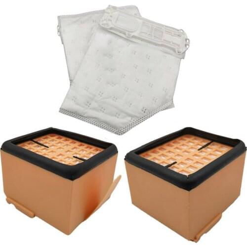 2* HEPA Filter & 2* Dust bag replacements for Vorwerk Kobold VK135 VK136 vk369 KOBOLD135 KOBOLD136 cleaning filter spare parts