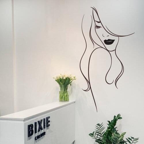 Beauty Salon Decal Sticker Sexy Girl Vinyl Art Wall Decals Bedroom Home Decor Wallpaper Fashion Stickers Poster Window D303