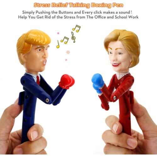 Smart Trump Pen Toy Automatic Boxing Pen With Writing And Sound Effect On Playing Functional Fun Toy Party Favors