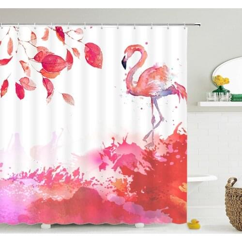 High Quality Shower Curtains,3D printing Flower lavender Waterproof Bathroom Curtain ,Polyester Fabric Bath Curtain 180X200CM
