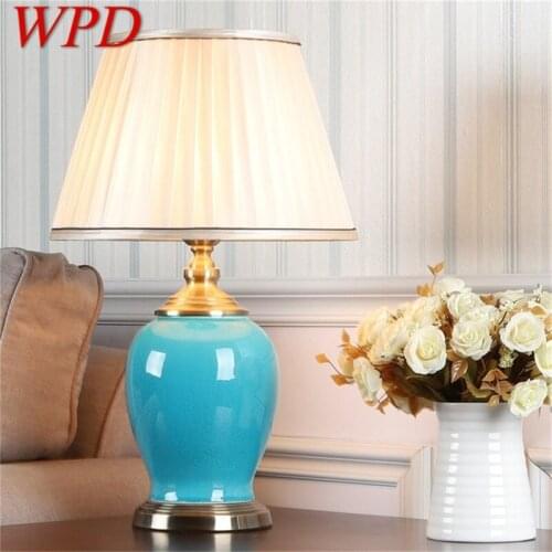 WPD Ceramic Table Light Modern Luxury Desk Lamp LED For Home Bedside Bedroom