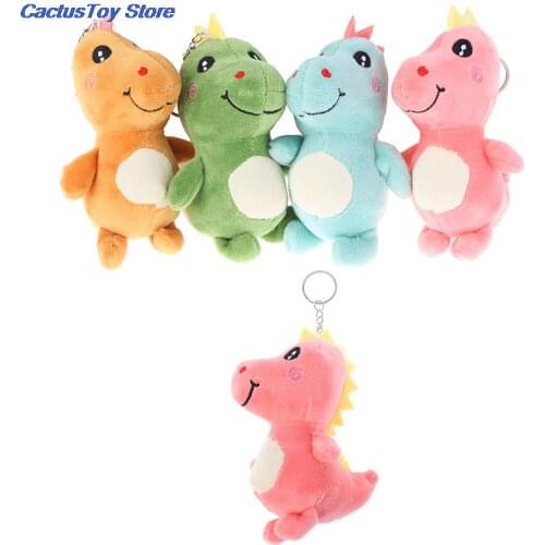 1pc 12cm Dinosaur Plush Toy Stuffed Soft Pendant Dolls with Keychain Keyring Gift PP Cotton 12cm Approx MYPANDA No Ifre