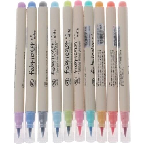 10 Colors Watercolor Marker Pen Soft Brush Calligraphy Sketch Drawing Painting P82A