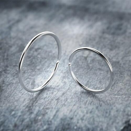 10Pcs Latest Fashion Contracted Nose Ring 316 L Titanium Steel Lip Nose Ring Earrings Puncture Accessories