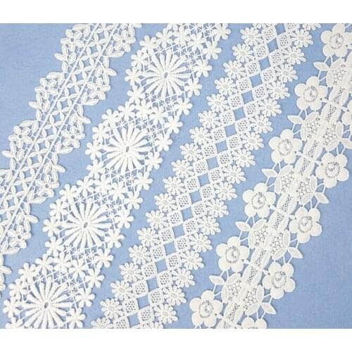 5Yards Venise Lace Trims White Water Soluble Lace Trimming For Wedding Decortaion Accessories