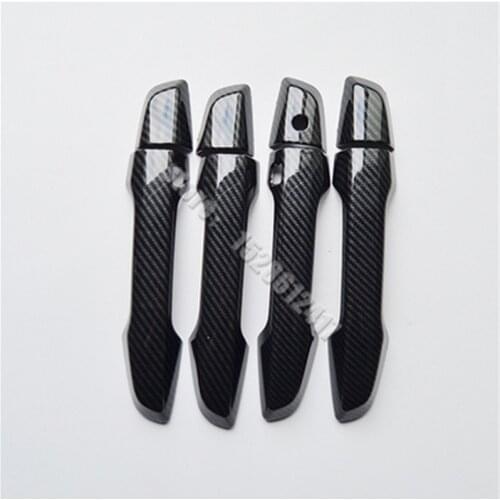 ABS Carbon fiber pattern Door Handle Bowl Door handle Protective covering Cover Trim Car styling For Honda CRV CR-V 2017-2021