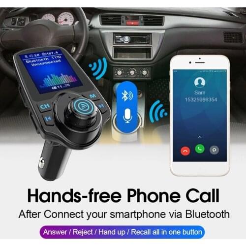 Car multimedia player color screen car mp3 player fm transmitter U disk / TF music Bluetooth Car Kit