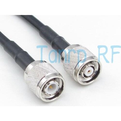 Free Shipping! 50CM Pigtail coaxial jumper cable 20INCH RG58 extension cable TNC male plug to RP TNC male plug RF connector