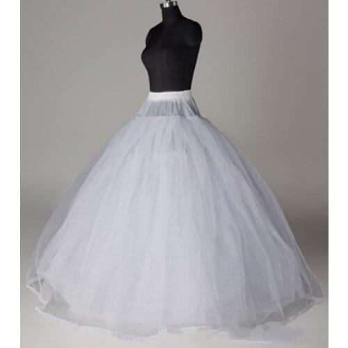 Tulle Non Hoops Petticoats For Wedding Party Puffy Skirt Dresses Ball Gown Style Crinoline Bridal Inner Skirt