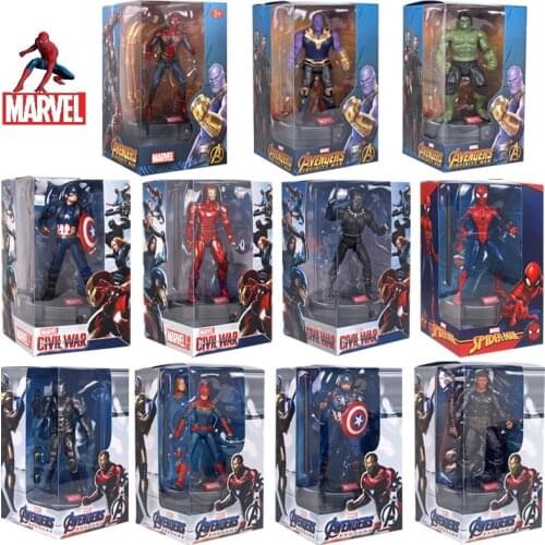 38 Designs 17cm Genuine Marvel Avengers Endgame Super Heroes Doctor Strange Captain America Thor Action Figure Model Dolls Toys