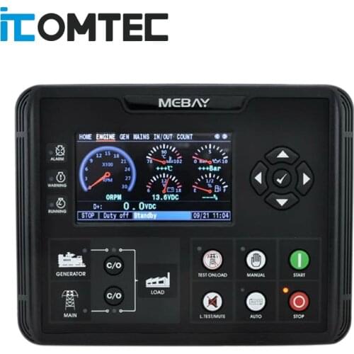 DC72D DC72DR Generator Set Controller for Diesel Gasoline Gas Genset Parameters Monitoring With 4.3" LCD Screen Display