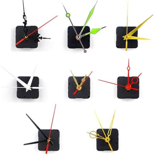 JF031 DIY Large Wall Clock Movement Mechanism Quartz Silent Clock Hands Parts Repair Tools Kit Set For Epoxy Resin Art 8 Styles