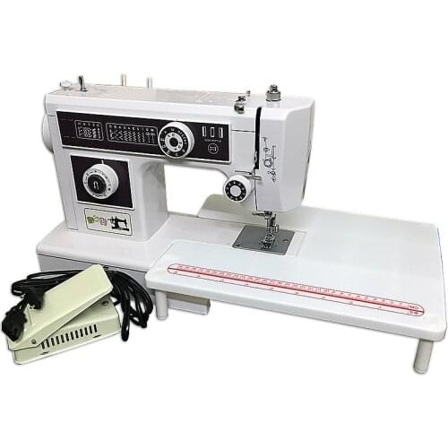 JH-653 Household Multifunctional Thick Seaming Sewing Machine 220V Electric Extended Desktop Sewing Machine