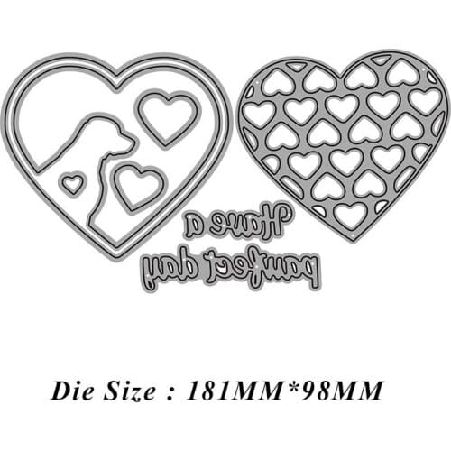 JMCRAFT2021 Craft Metal Cutting Die Cutting Die Love Flower#2 Frame Scrapbook Paper Craft Knife Mould Blade Die Die