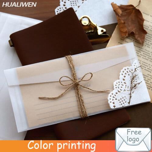 20pcs Translucent Sulfuric Acid Paper Envelope, Used For DIY Postcard/card Storage, Wedding Invitation Party Invitation Envelope