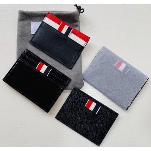 2020 Fashion TB Brand Card Package Women & Man Genuine Leather Card Holder Cowhide Slim Card Wallet Small Thin Card Package