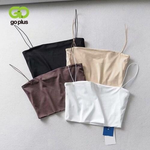 GOPLUS Y2k Crop Top Women Summer Short Haut Vetement Tee Shirt Femme 2021 Sexy Tops Black White Camis Camisetas Mujer Verano