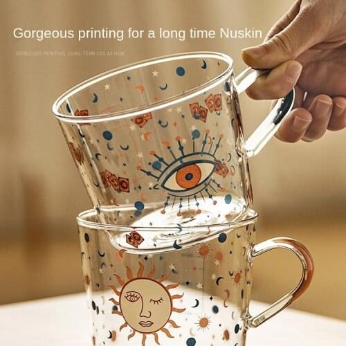 Water Cup Home Living Room Creative Graduated Glass Office Cup Good-looking Breakfast Large-Capacity Water Cup